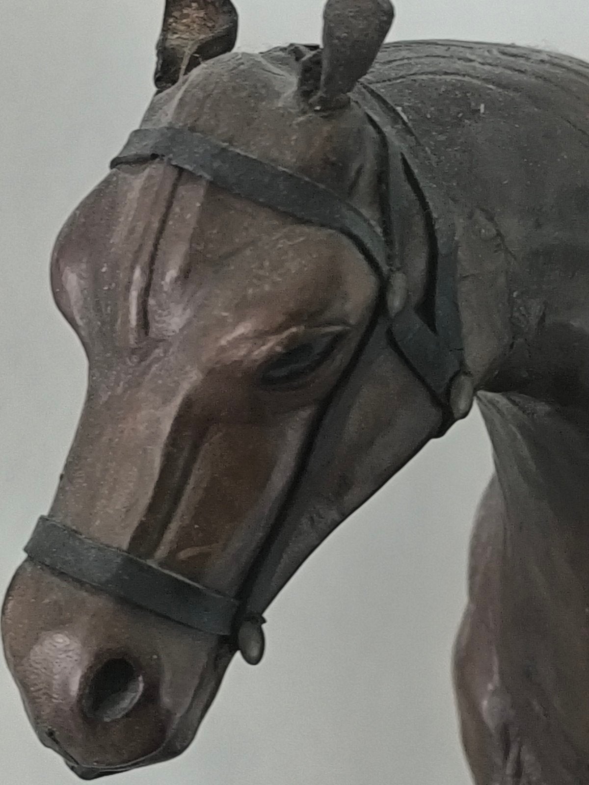 Vintage Leren Paard, Maison & Meubles, Enlèvement, Comme neuf