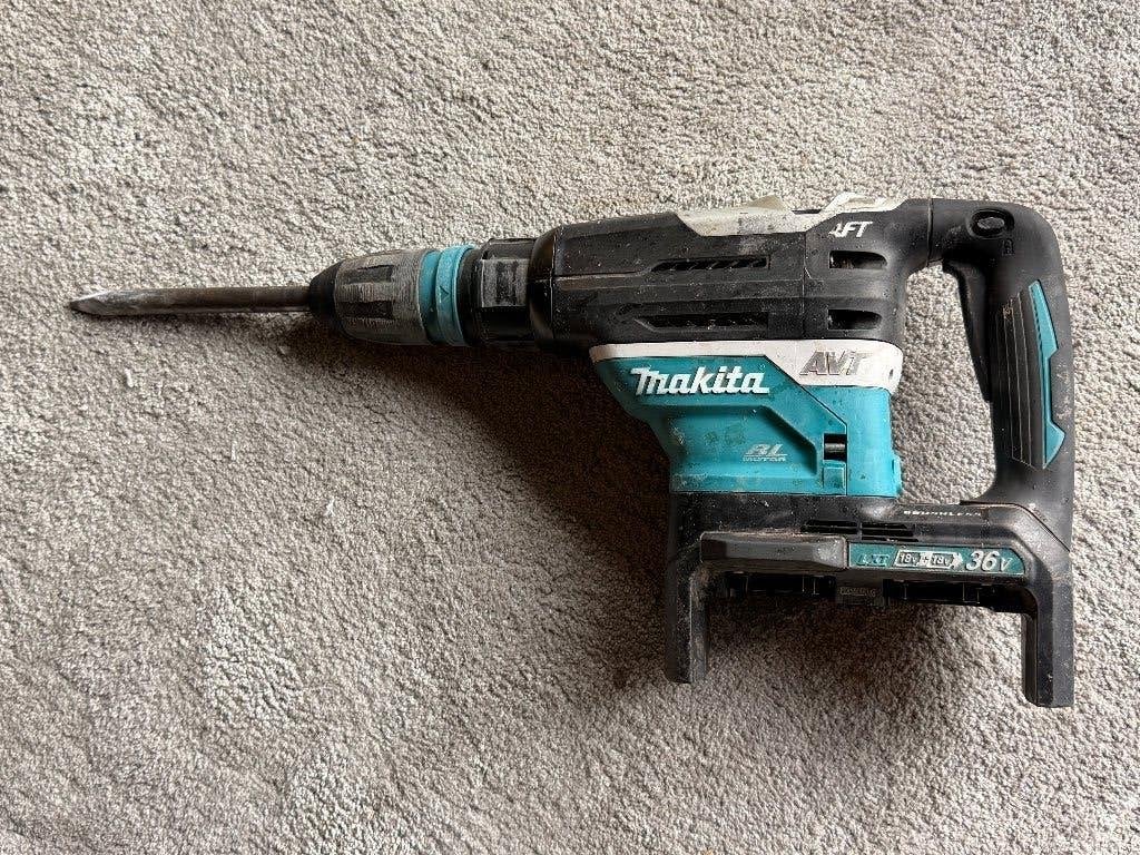Makita DHR400 36V SDS-Max Boorhamer + Koffer, Doe-het-zelf en Bouw, Boor- en/of Breekhamer, Ophalen of Verzenden, Klopboormechanisme