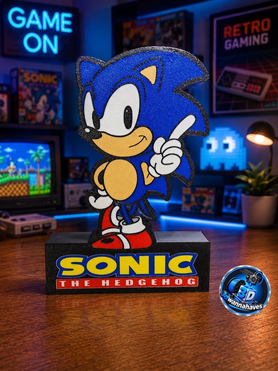Unieke Sonic the Hedgehog lichtbak, nu €39,95, Ophalen of Verzenden