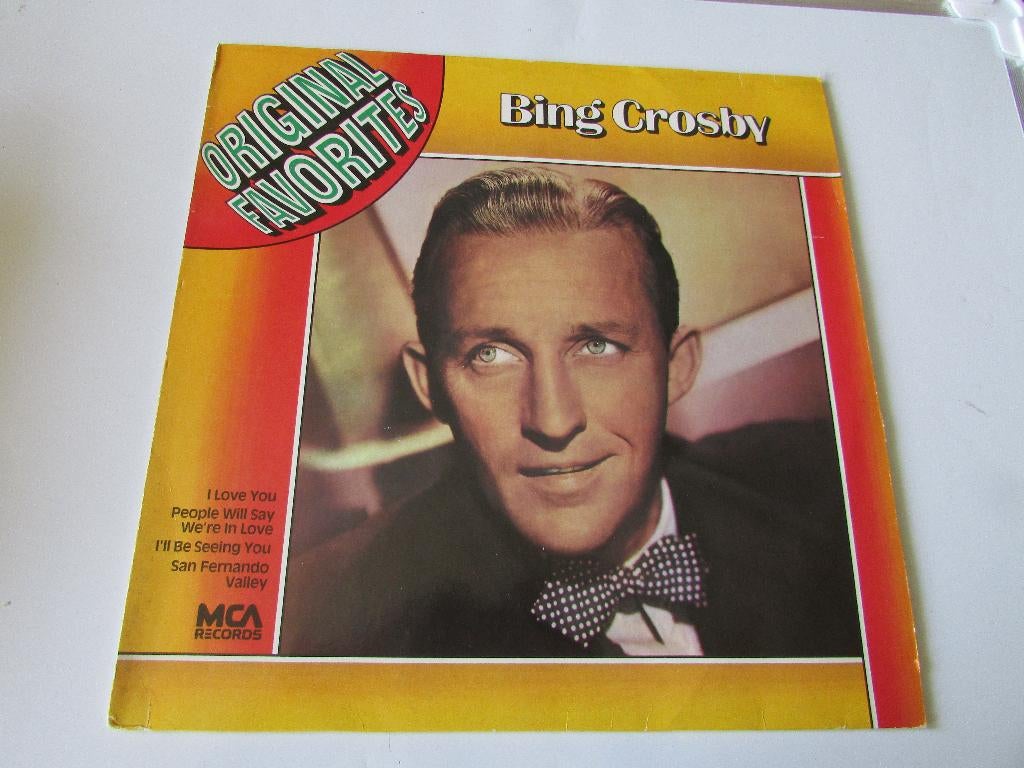 BING CROSBY ; FRITES ORIGINALES, LP, CD & DVD, Vinyles | Jazz & Blues, 12 pouces, Pressage original, Enlèvement ou Envoi, Utilisé