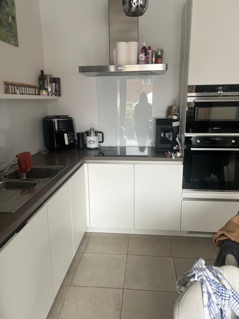 complete witte keuken zonder toestellen enkel dampkap + vuur, Ophalen, Gebruikt, Wit, Greeploos