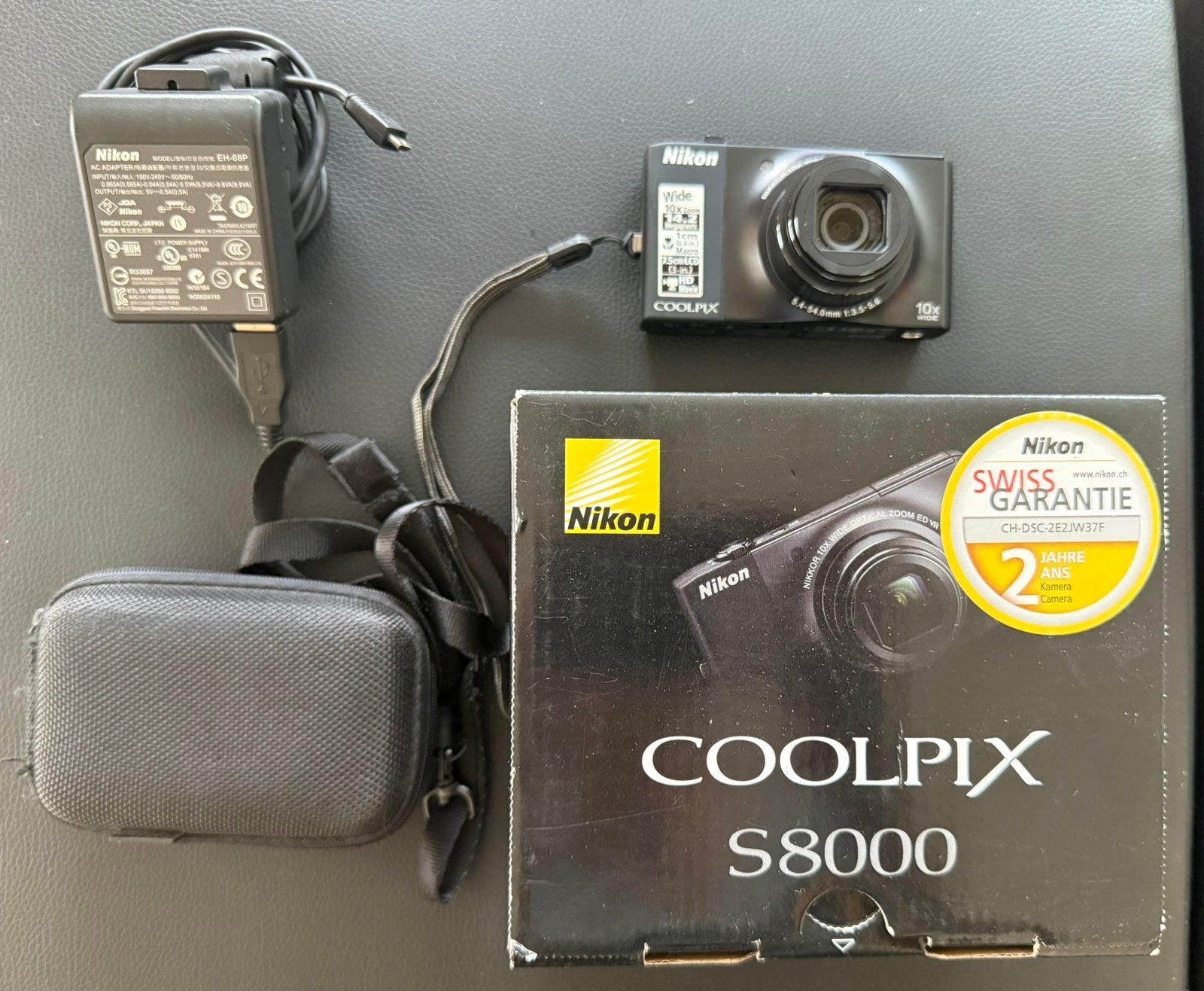Nikon Coolpix S8000 - Compleet met originele doos, Audio, Tv en Foto, Ophalen of Verzenden, Zo goed als nieuw, Accu, Nikon