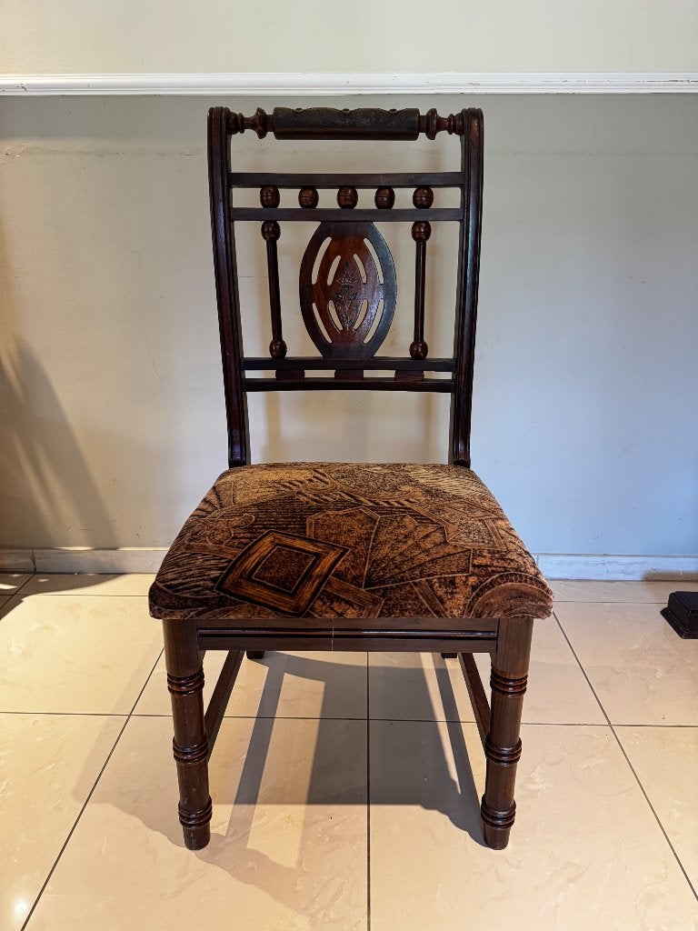 4 vintage massief houten stoelen, geïmporteerd uit Punjab, Antiek en Kunst, Ophalen