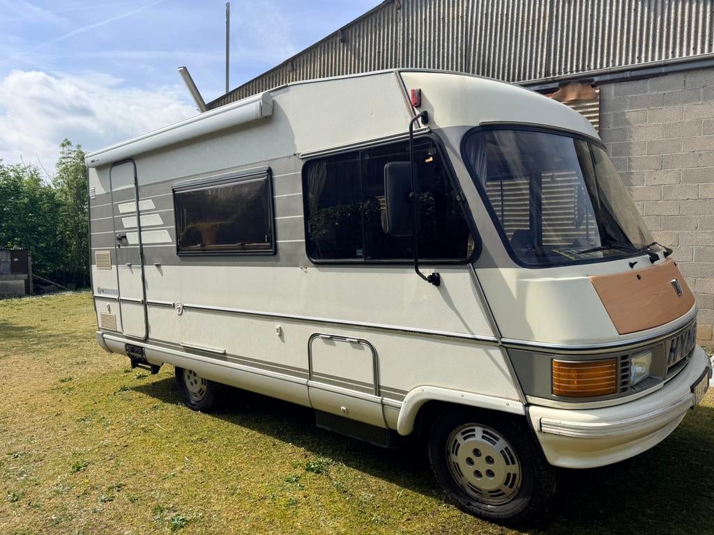 Retro camper te koop - Hymer 1994 2.5td, Caravans en Kamperen, Mobilhomes, Integraal, Standaard zit, Ringverwarming, Fiat