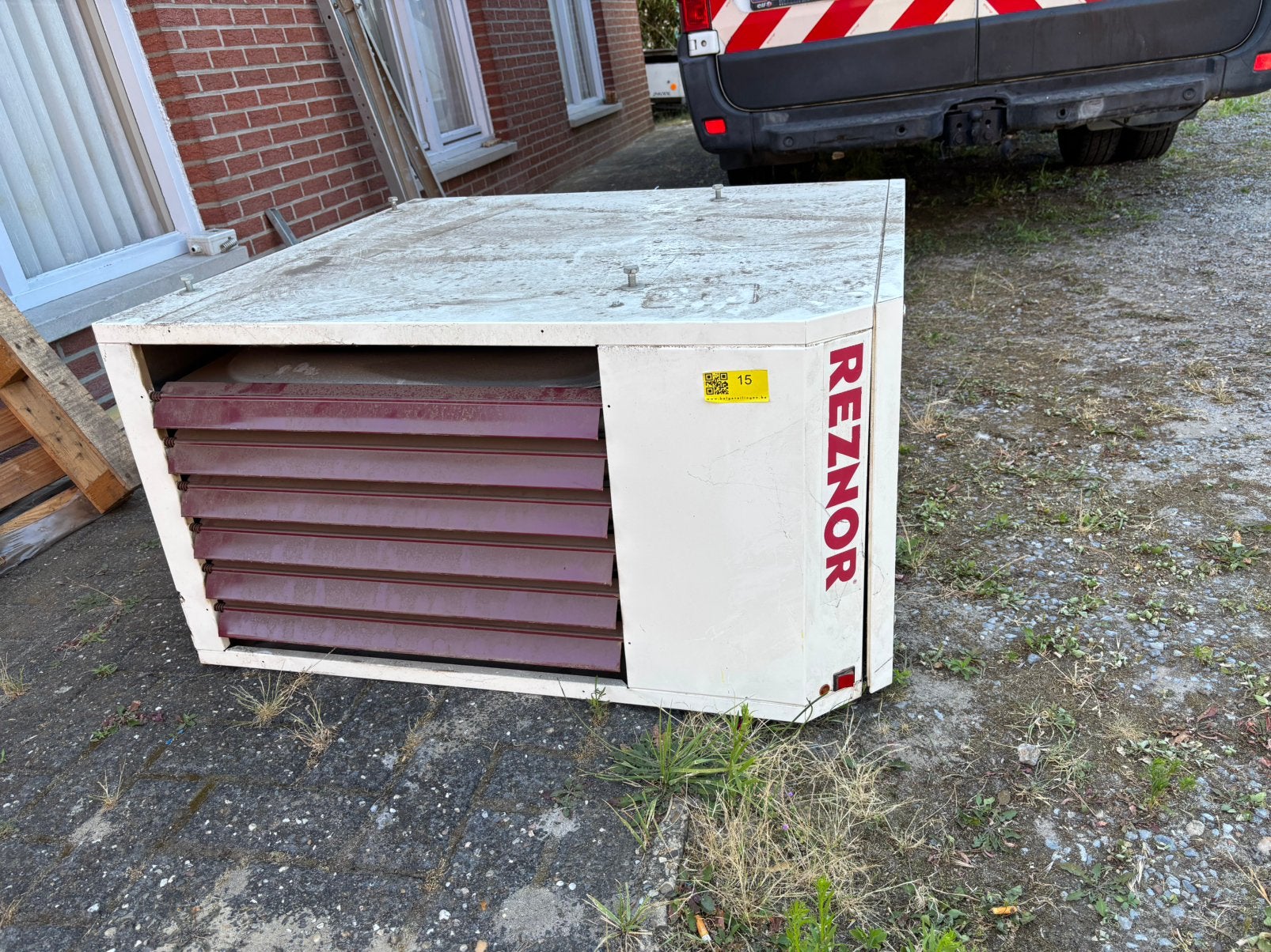 REZNOR gasgestookte luchtverhitter, Enlèvement ou Envoi