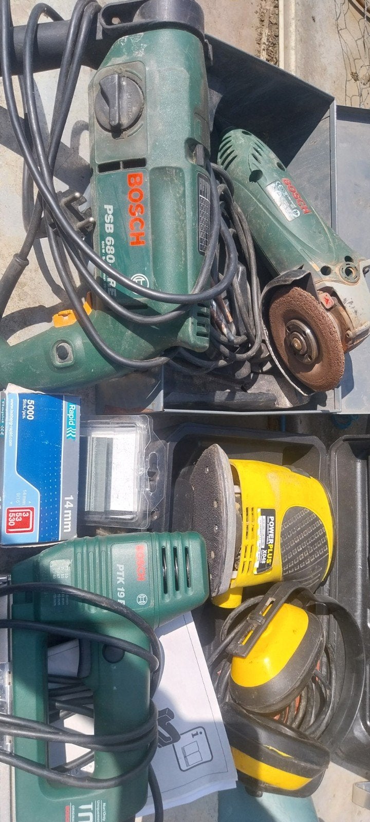 lot de machines, Bricolage & Construction, Enlèvement, Utilisé, Jeu d'outils, Bosch