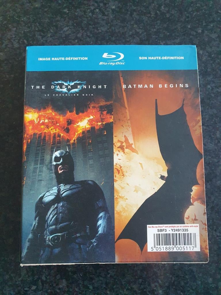 The dark knight en batman begins blu ray NL, Ophalen of Verzenden