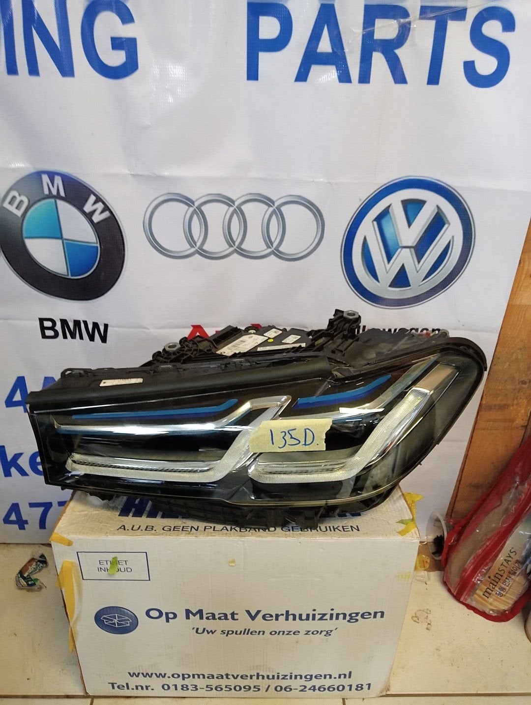 Koplamp BMW 5 Serie G30 G31 LCI LASER LED Links 9850587-06, -, Utilisé, -, Enlèvement ou Envoi