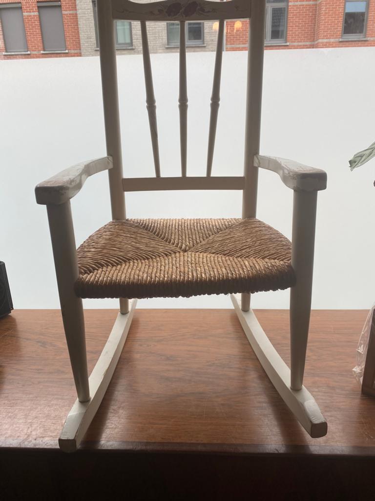 Vintage schommelstoel voor kleuters, Ophalen