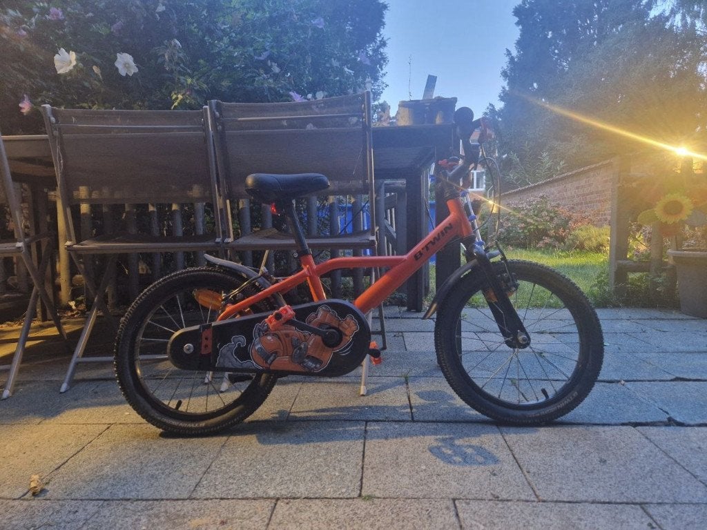 Vélo enfant (4 à 6 ans), Frein sur jante, Enlèvement, BTwin Décathlon, Comme neuf