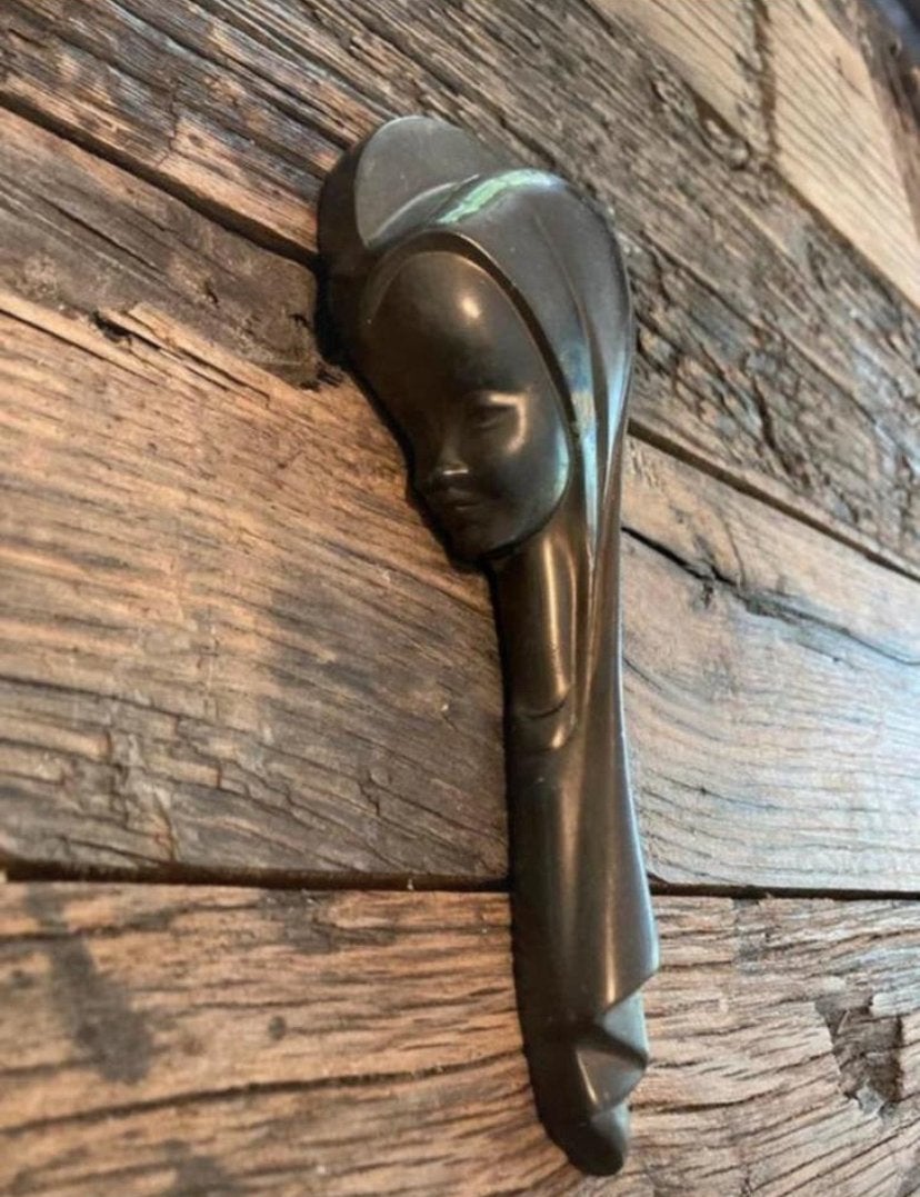 Vintage bronzen Madonna beeld - West-Germany, Enlèvement ou Envoi, Bronze