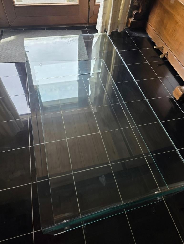 Table de salon design en verre trempé, Ophalen