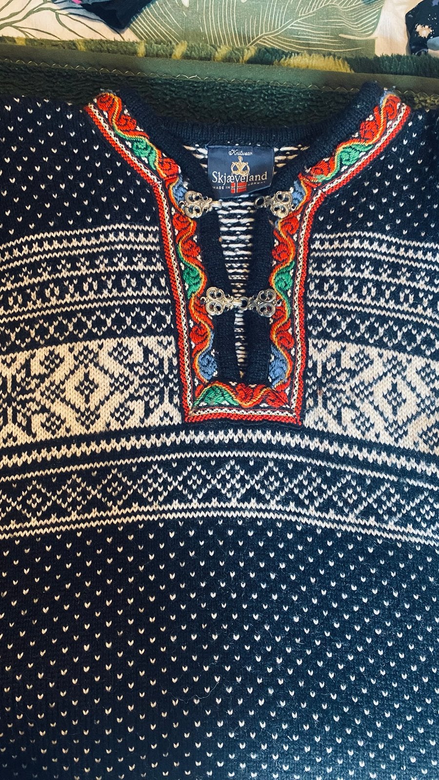 Noorse trui - 100% Wol, Ophalen of Verzenden, Gedragen, Maat 56/58 (XL), Meerkleurig