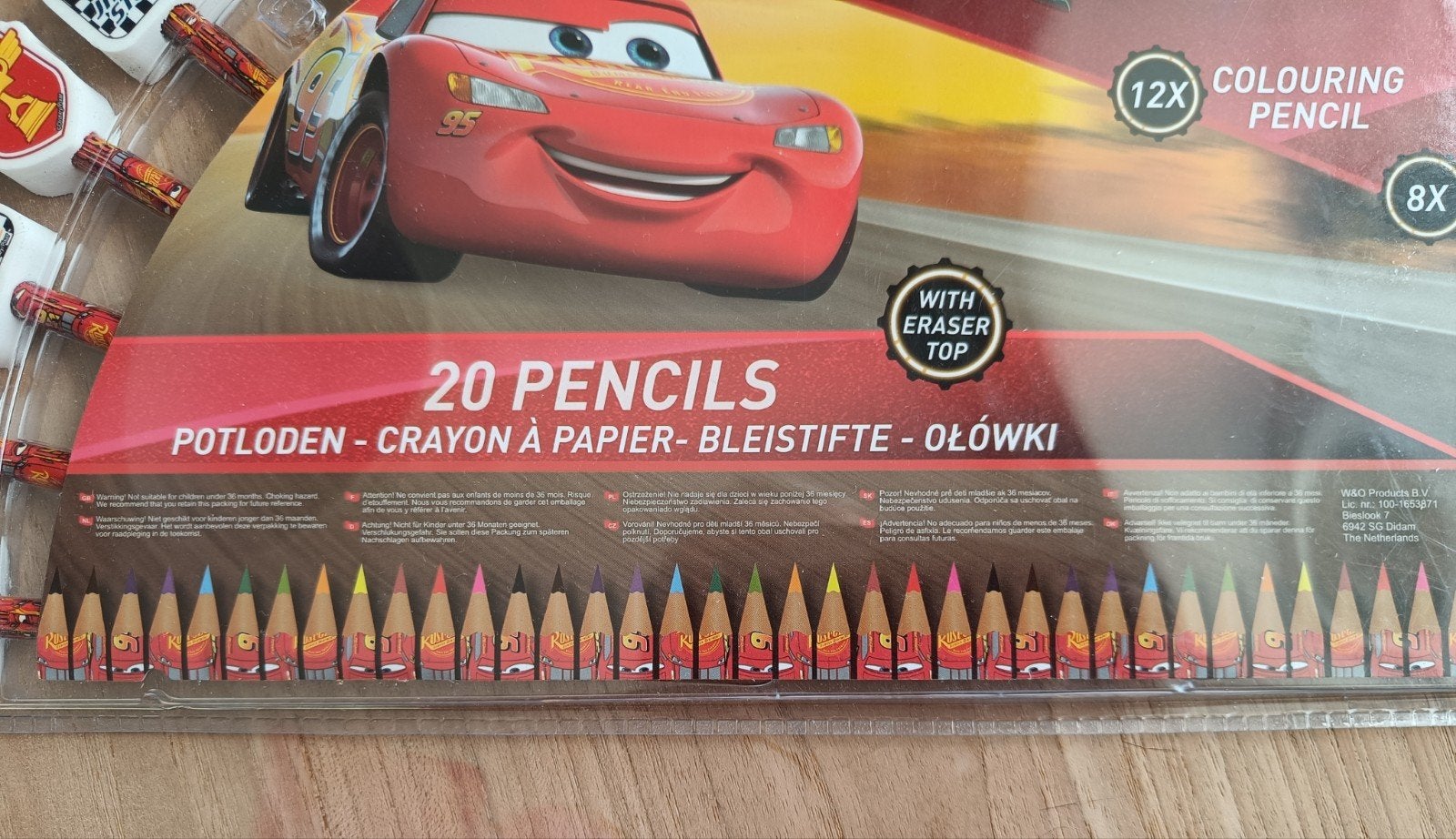 Set de crayons de couleur Cars, Enlèvement ou Envoi, Comme neuf, Crayon ou Feutre