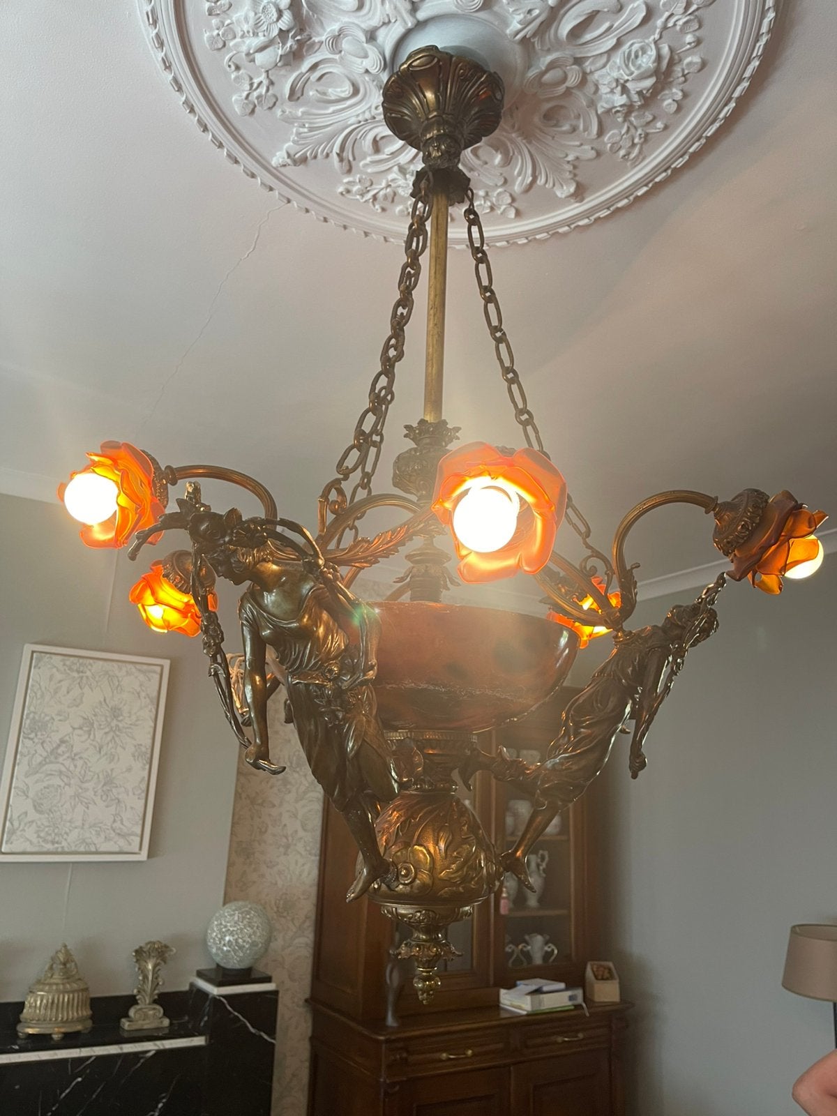 Luster, Huis en Inrichting, Lampen | Kroonluchters, Ophalen, Gebruikt