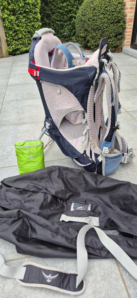Osprey poco ag met draagzak en regenhoes, Kinderen en Baby's, Zo goed als nieuw, Rug, Draagzak, Ophalen