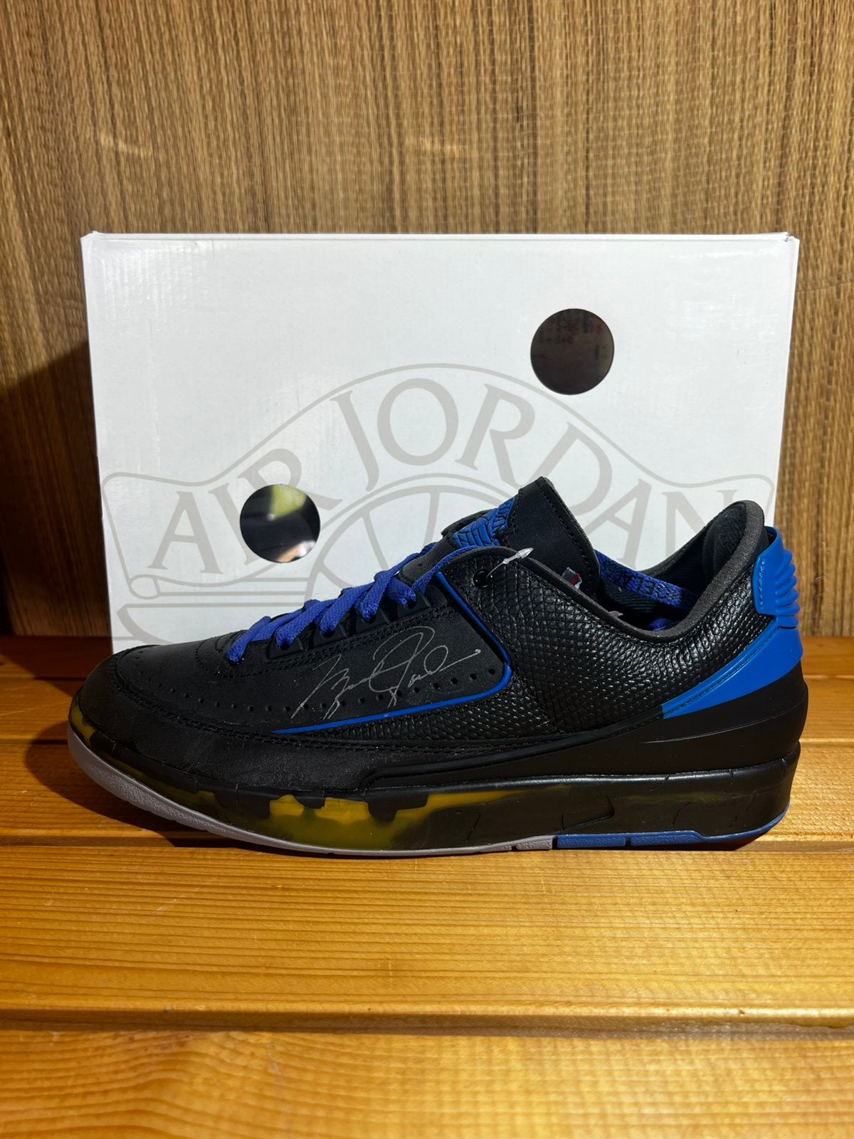 Jordan 2 Retro Low SP Off-White Black Blue, Kleding | Heren, Overige kleuren, Nieuw, Ophalen of Verzenden, Sneakers
