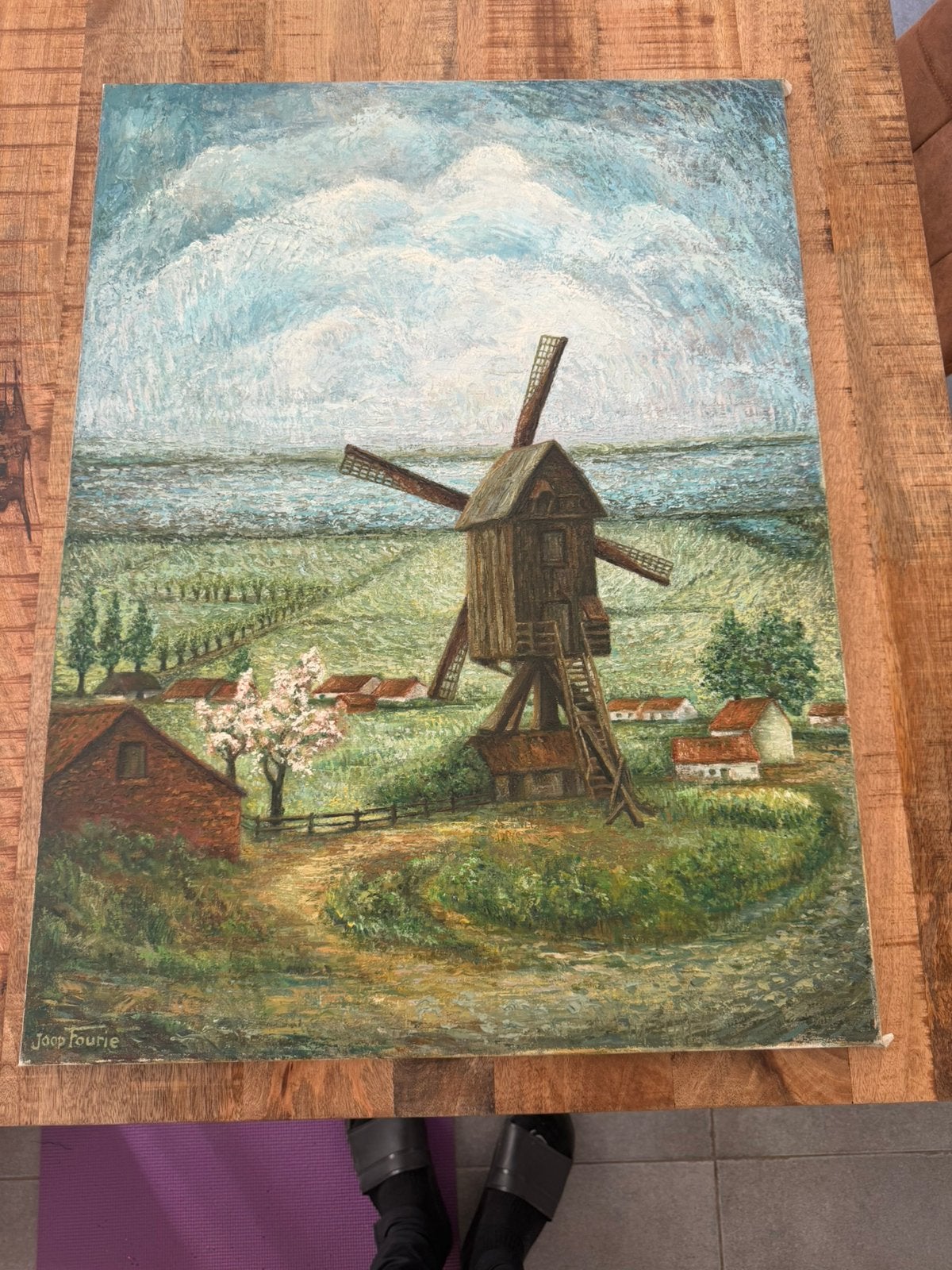 Olieverf schilderij, Ophalen, Olieverf