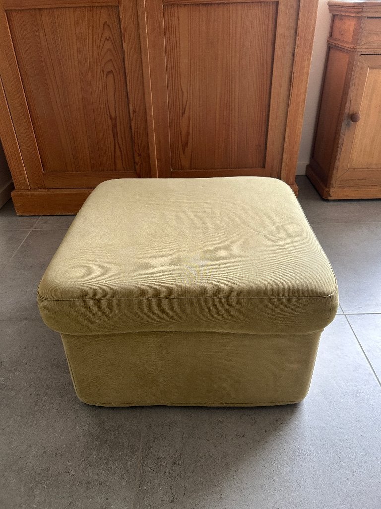 Pouf (repose-pieds) vert avec rangement IKEA, Enlèvement, Utilisé, Carré, Bois