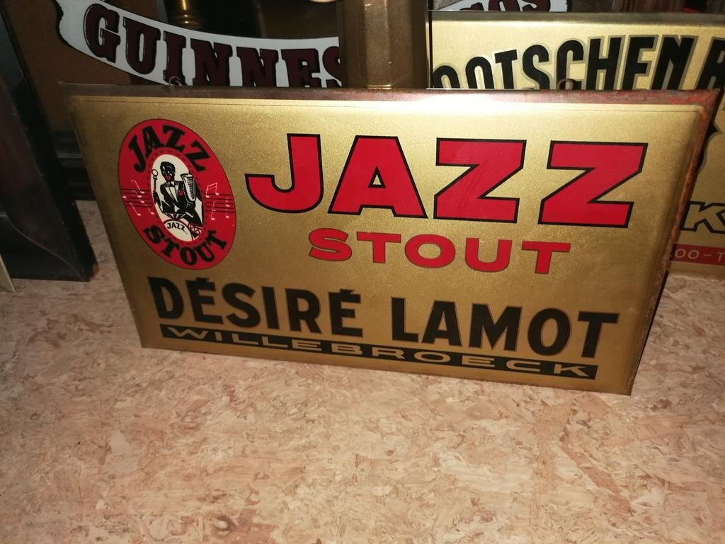 Zeer oude reclame bord brouwerij lamot, Verzamelen, Ophalen of Verzenden