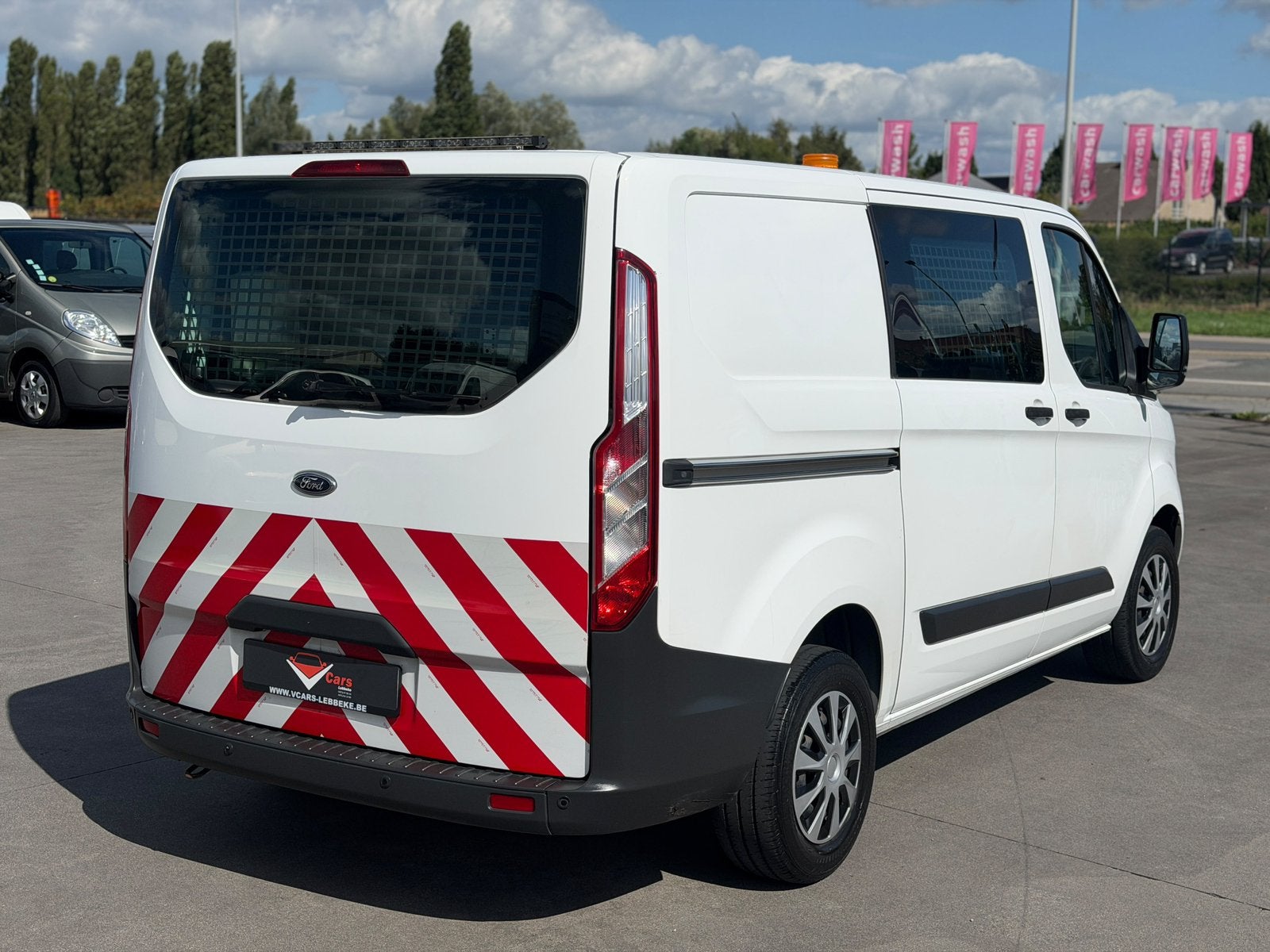 Ford transit custom lichte vracht OMVORMER airco+ keuring, Auto's, Euro 6, Wit, Bedrijf, Ford