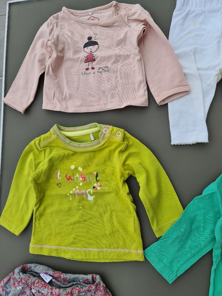 roze longsleeve met meisje 3m/62cm, Ophalen, Zo goed als nieuw, Meisje