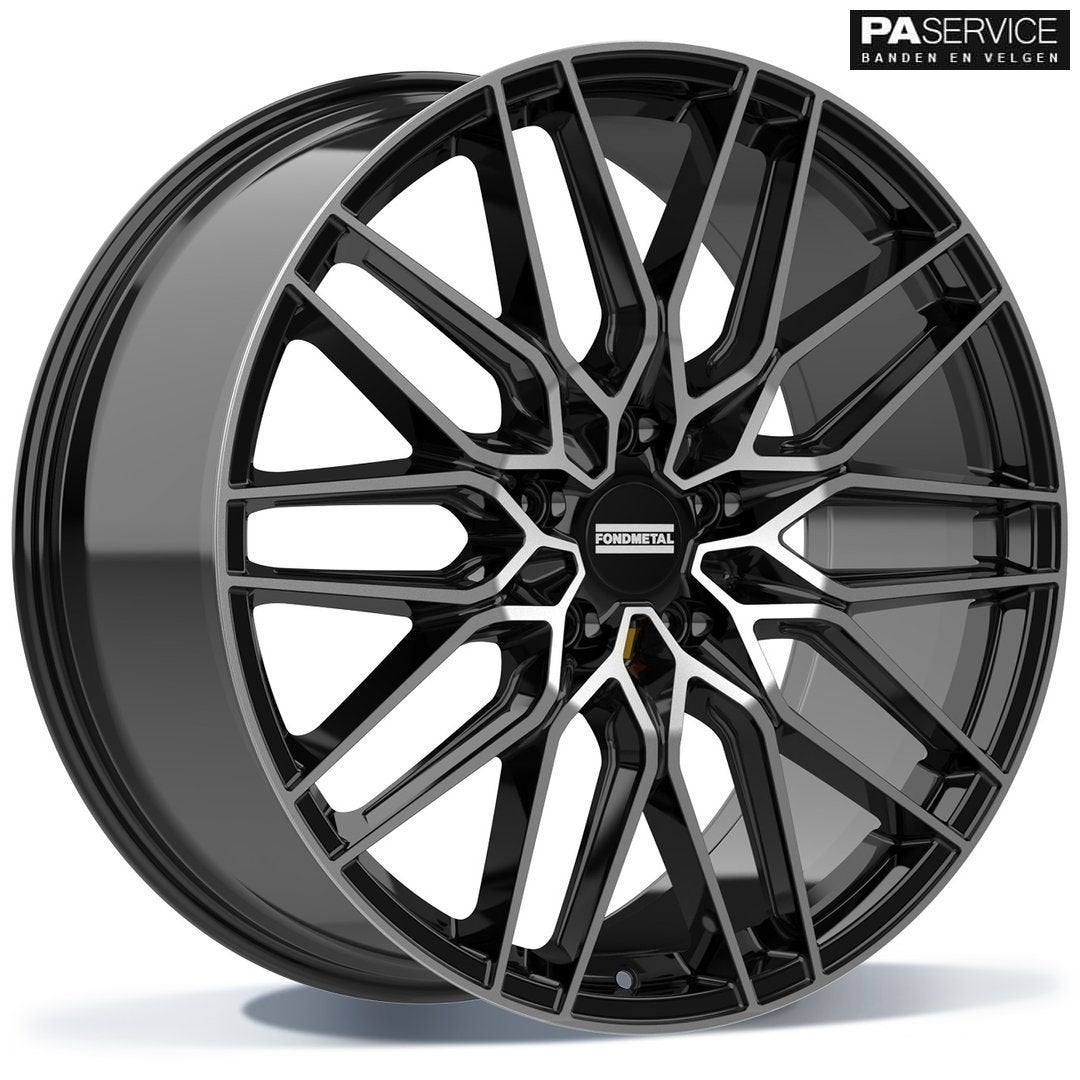 Nw 21 inch FPBlack Fondmetal breedset voor Porsche Cayenne, Auto-onderdelen, Banden en Velgen, -, -, Banden en Velgen, Nieuw