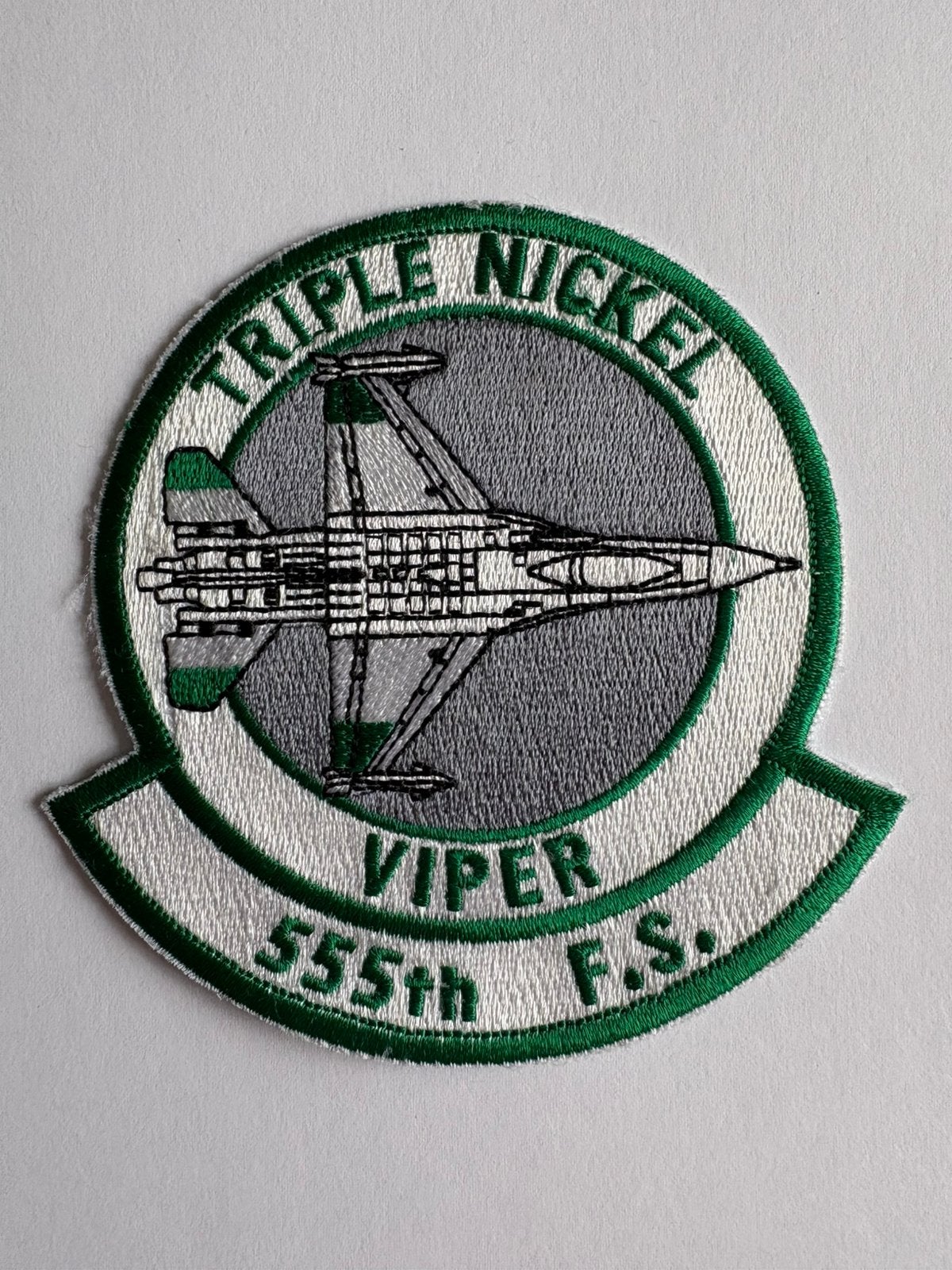 USAF 555th Fighter Squadron patch, Ophalen of Verzenden