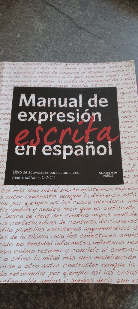 Manual de expresion escrita en espanol, Boeken, Taal | Spaans, Ophalen, Gelezen, Academia Press