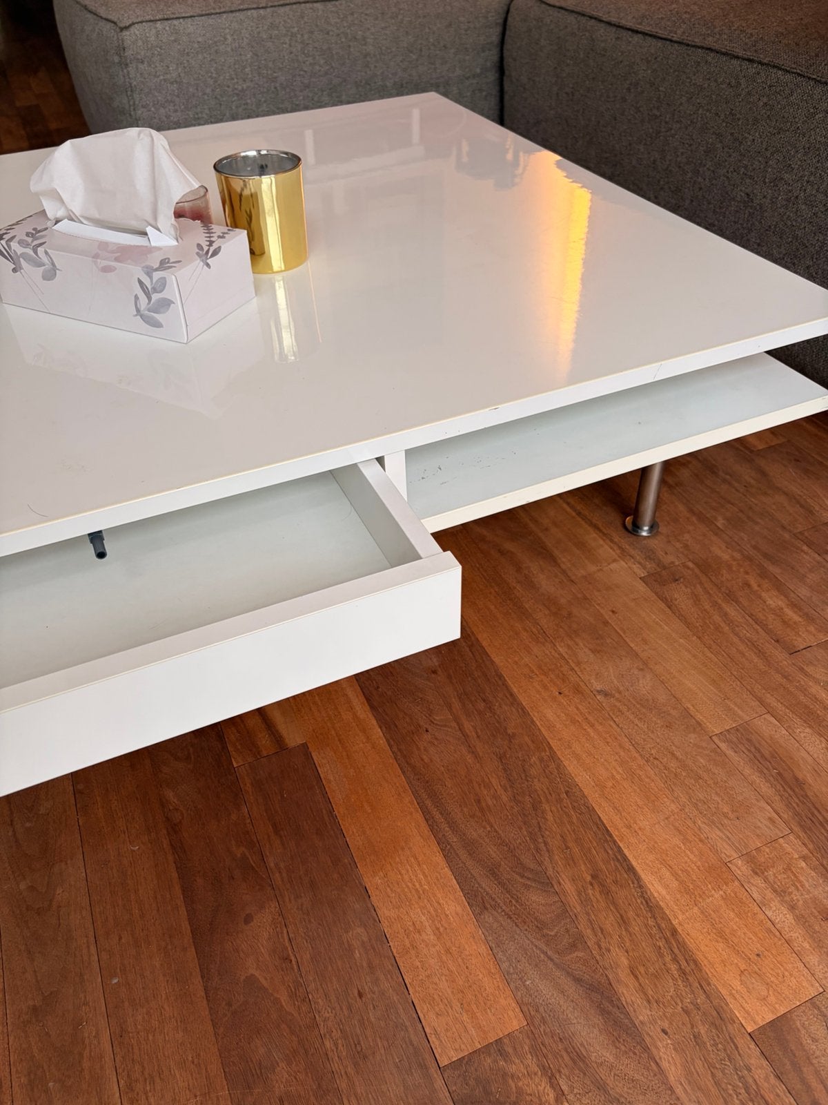 salontafel wit, Ophalen, Gebruikt, Overige houtsoorten, Modern