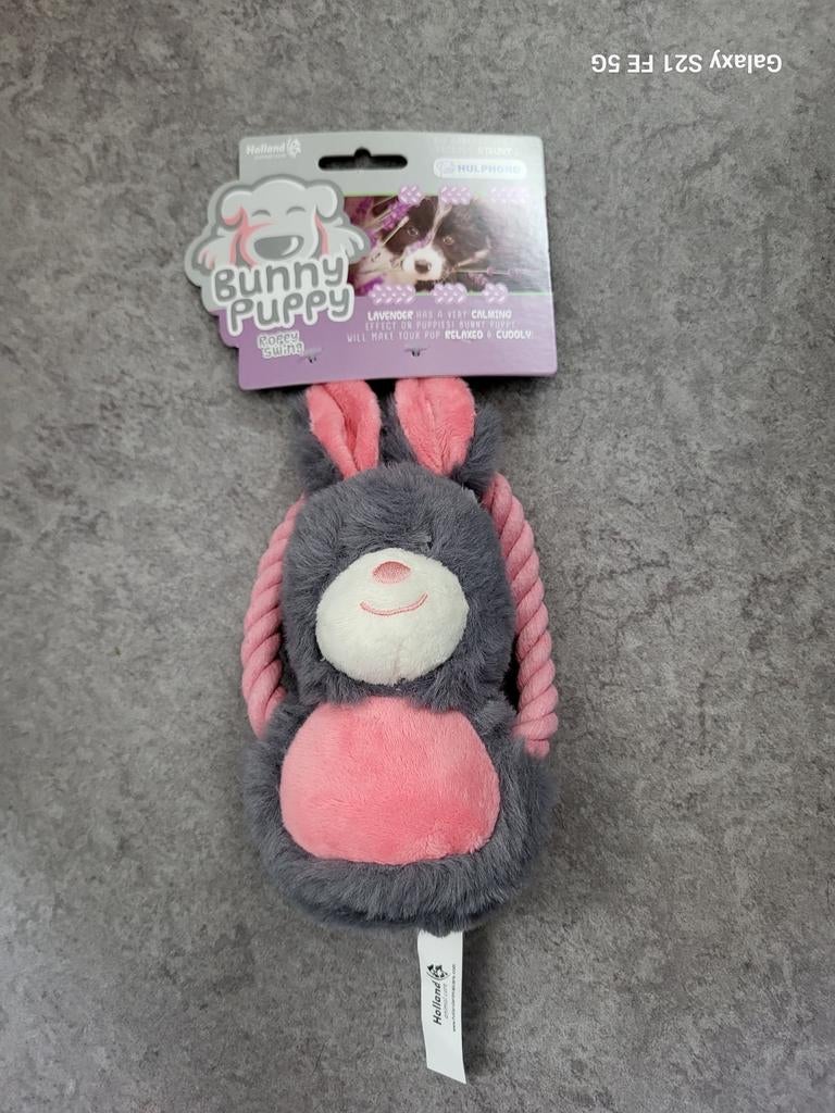 Puppy speeltje: konijn met ring, Animaux & Accessoires, Jouets pour chiens, Enlèvement ou Envoi, Neuf, Peluches