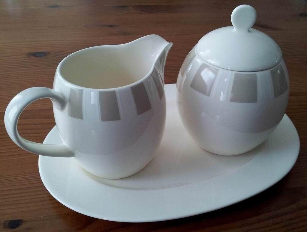 Koffiemelkkan - Suikerpot - Schaal (Engels aardewerk), Huis en Inrichting, Ophalen, Zo goed als nieuw, Overige materialen