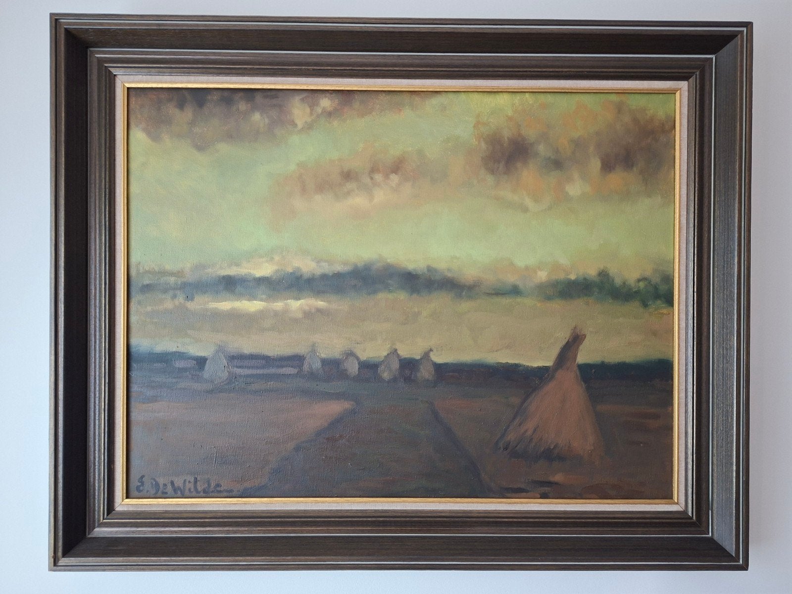 schilderij E. De Wilde, Ophalen