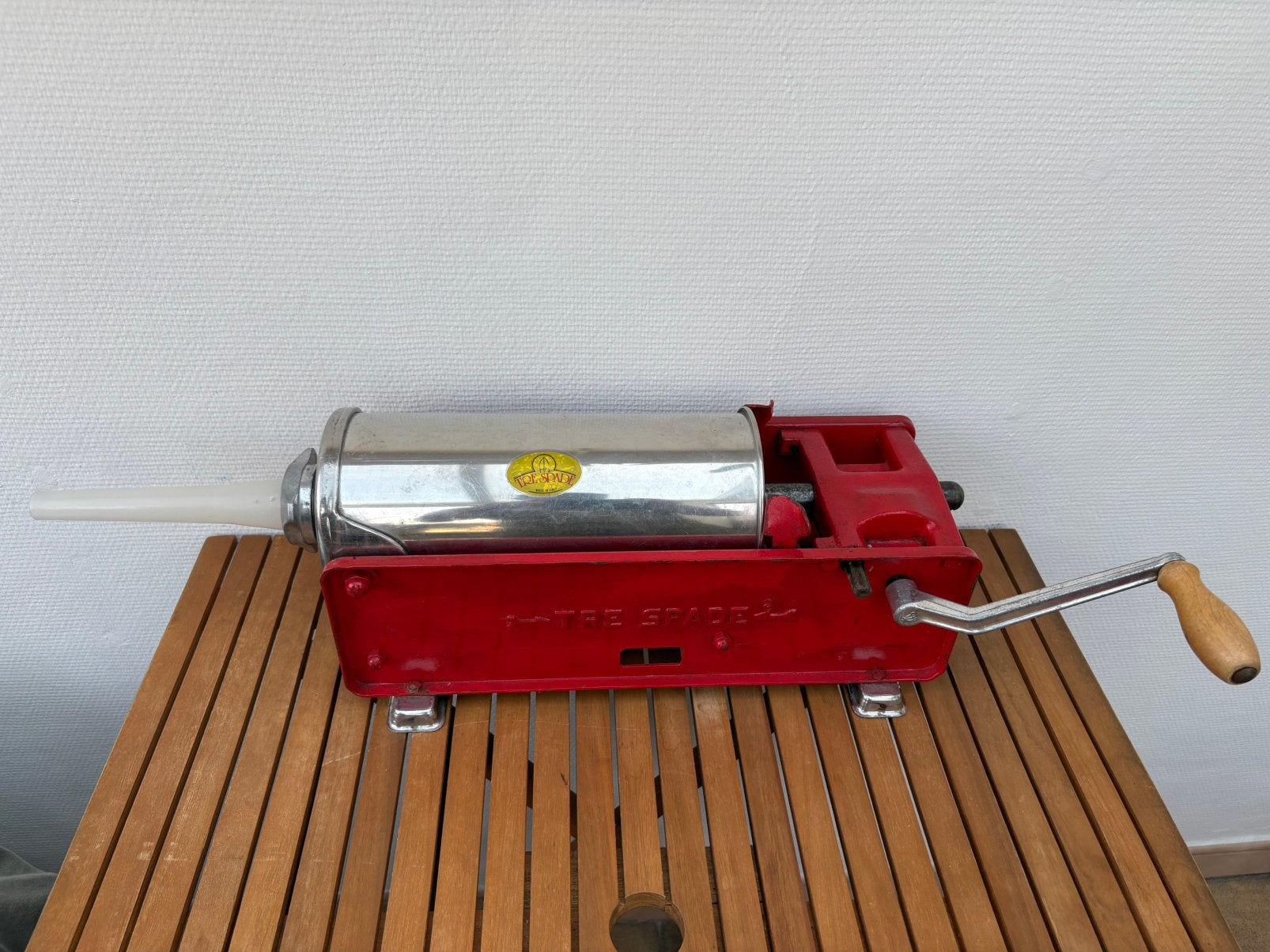 Worstenvuller Tre Spade 5L, Zakelijke goederen, Horeca | Keukenapparatuur, Ophalen