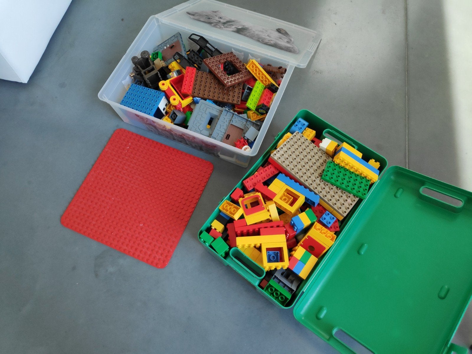 groot lot duplo, Ophalen