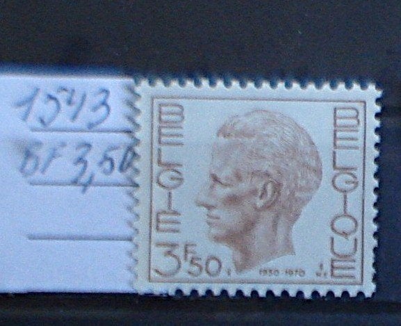 België 1543 **/mnh, Verzenden, Koninklijk huis, Orginele gom, Postfris