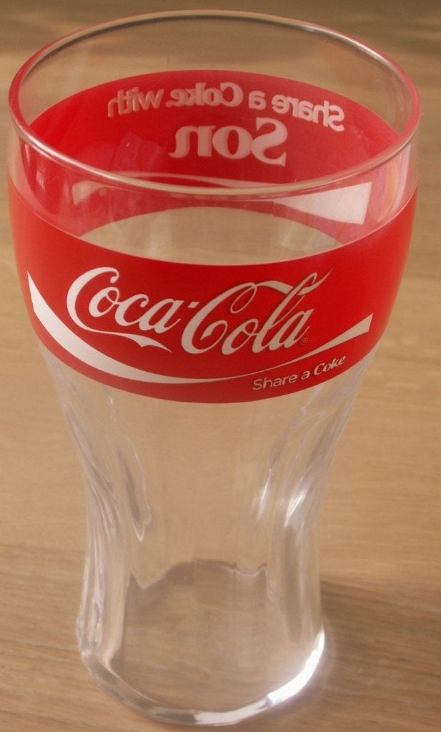 Coca Cola contour glas share a Coke Son Coca-Cola Wave, Verzamelen, Ophalen of Verzenden, Nieuw