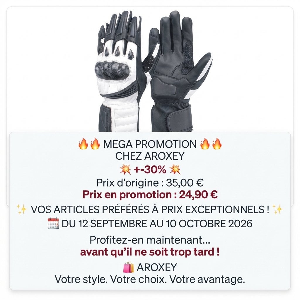 Gants de moto en cuir nouveau, Enlèvement ou Envoi, Neuf, avec ticket, Femmes, Gants