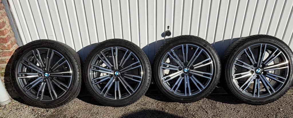 Mooie originele winterset BMW (Breedset 790M), Auto-onderdelen, Banden en Velgen, Band(en), Winterbanden, 18 inch, Ophalen