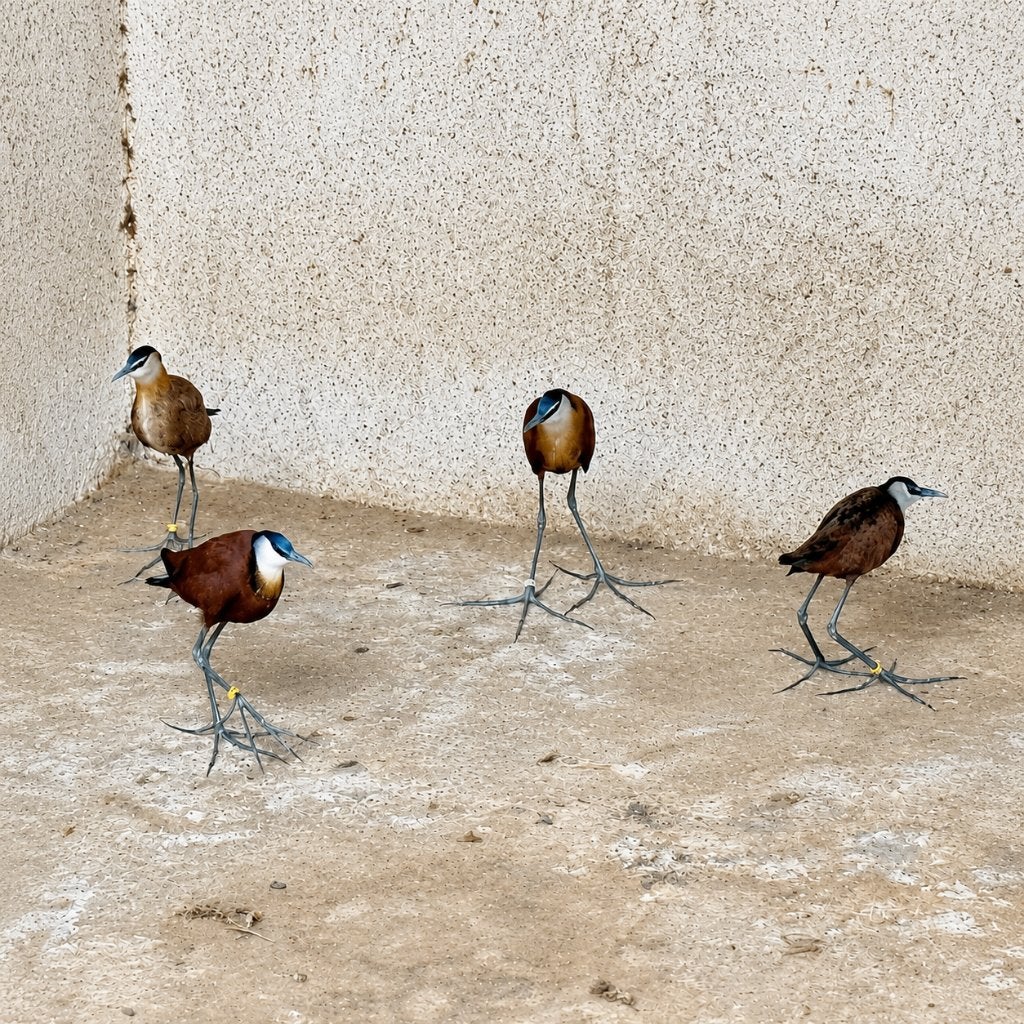 Jacana à poitrine dorée, Animaux & Accessoires, Plusieurs animaux, Oiseau tropical, Bagué