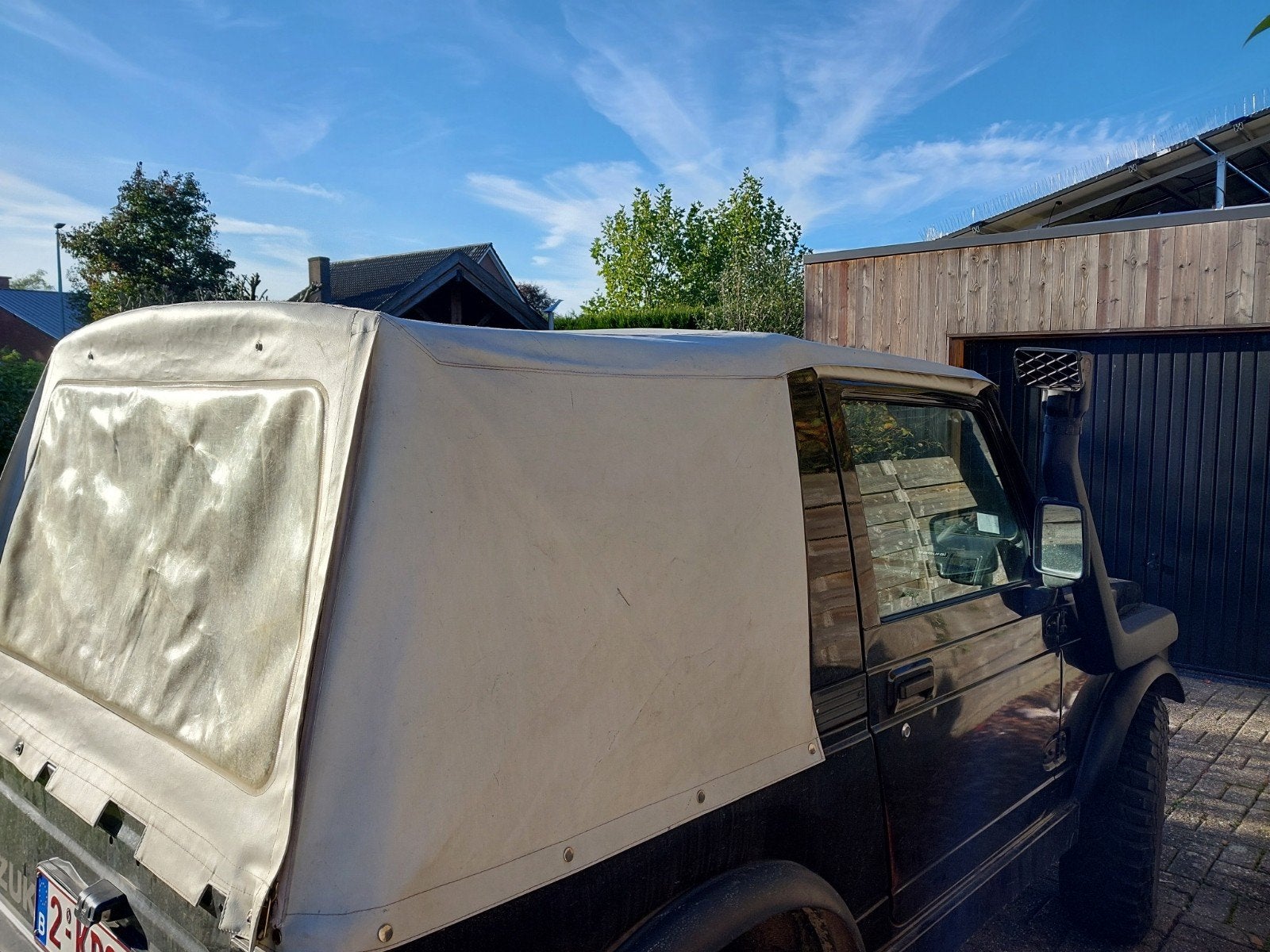 nette witte bache voor een Suzuki Sj413, Auto's, Particulier, Te koop
