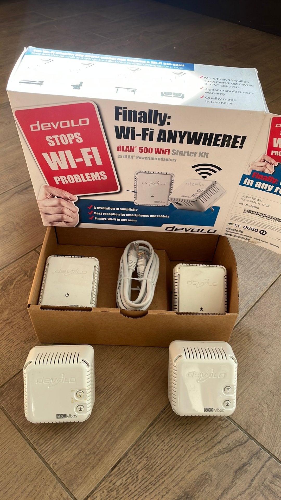 Devolo dLAN 500 WiFi - 2 pairs, Enlèvement
