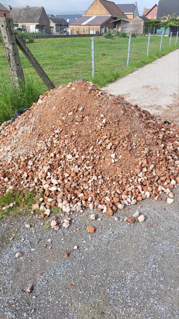 Gratis 1 kuub steenpuin 0/40, Tuin en Terras, Grind, Keien en Split, Ophalen