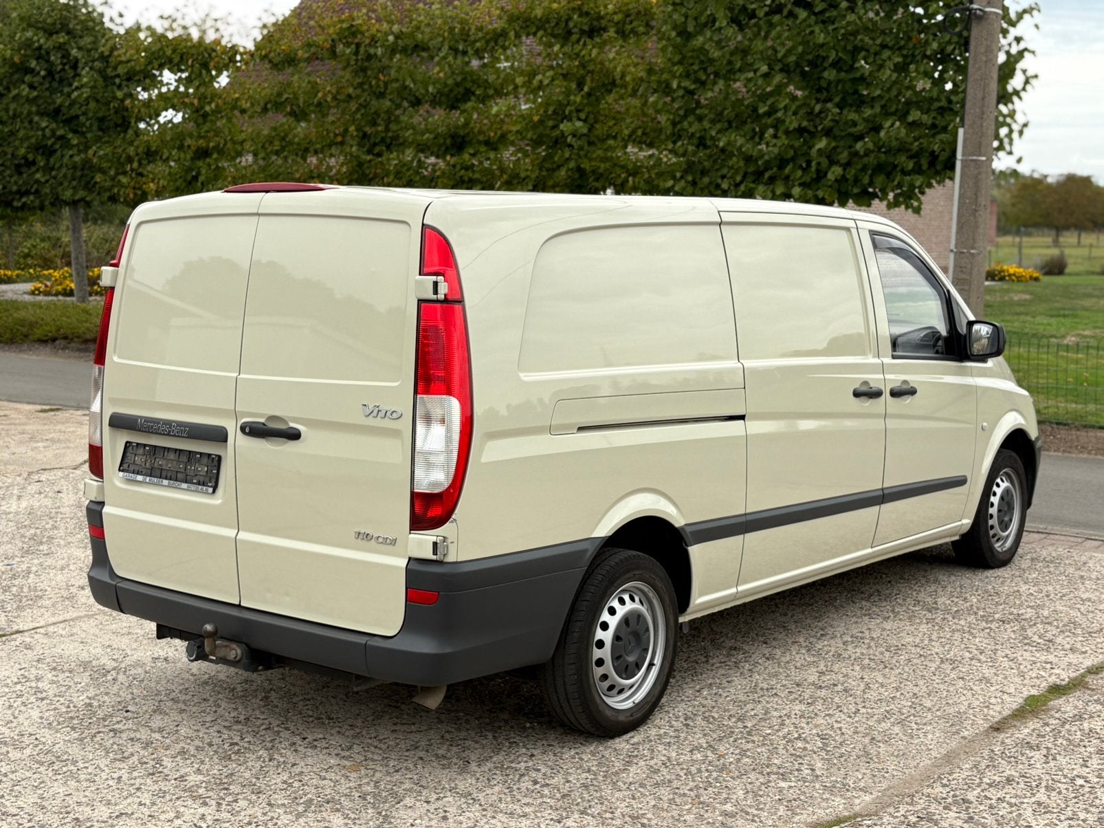 Mercedes Vito 110CDI L3 Lichte Vracht 3zit Trekhaak, Auto's, Bedrijf, Electronic Stability Program (ESP), Te koop, Vito