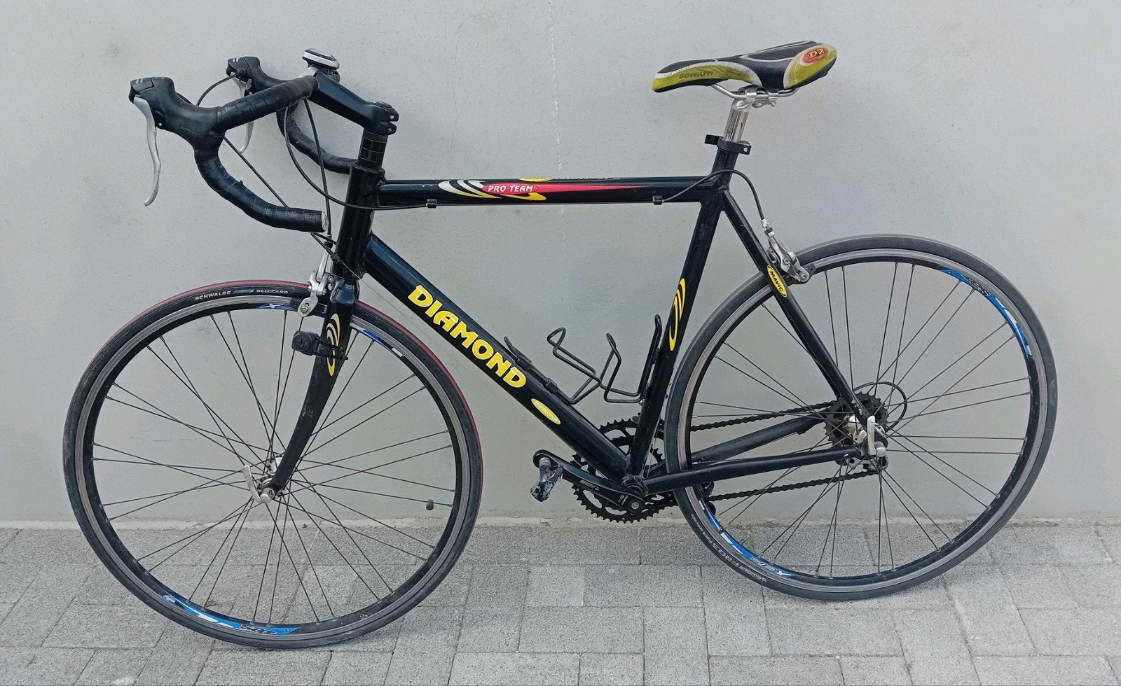Koersfiets alu Diamond ProTeam 28inch 16speed framemaat 60🚴, Fietsen en Brommers, 28 inch, Gebruikt, Velgrem, Aluminium