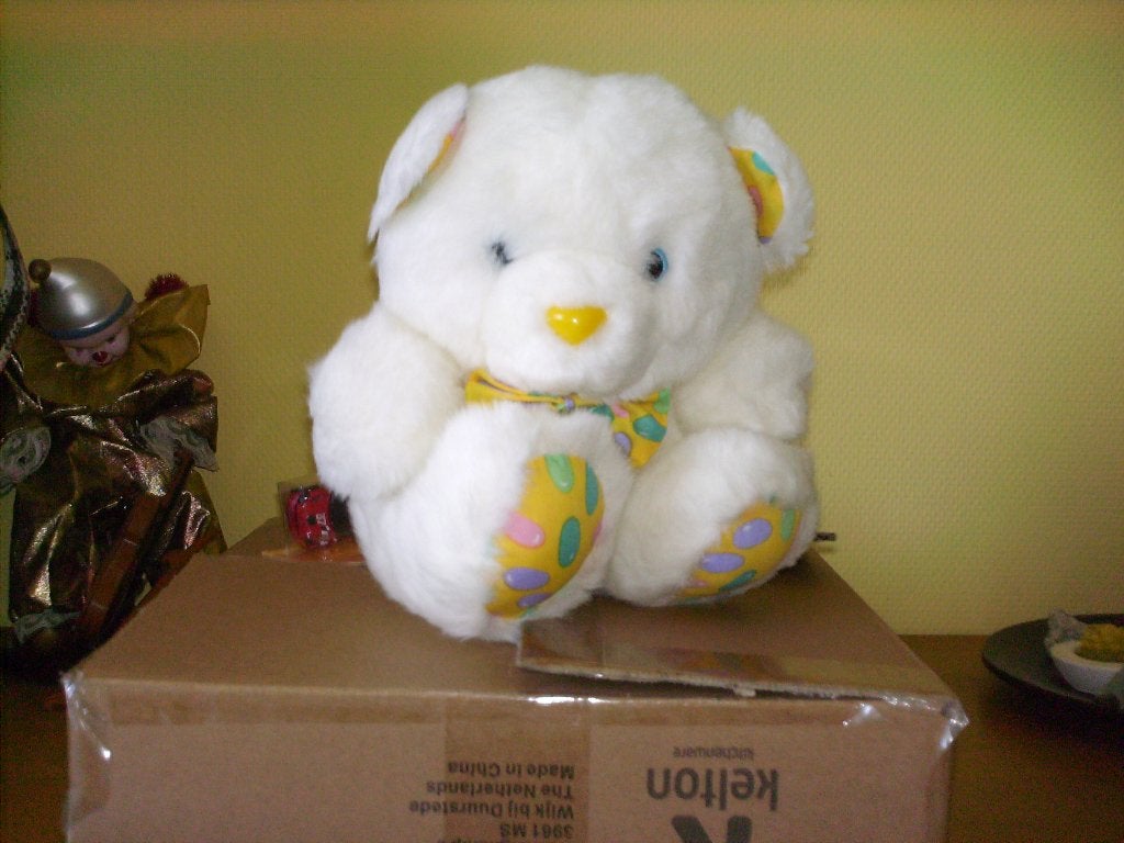 a vendre jouet peluche, Neuf, Enlèvement ou Envoi, Blanc, Moyen (20 à 80 cm)
