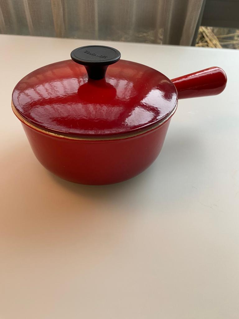 Vintage kookpot, Huis en Inrichting, Keuken | Potten en Pannen, Ophalen of Verzenden, Gebruikt, Gietijzer, Kookpan of Snelkookpan