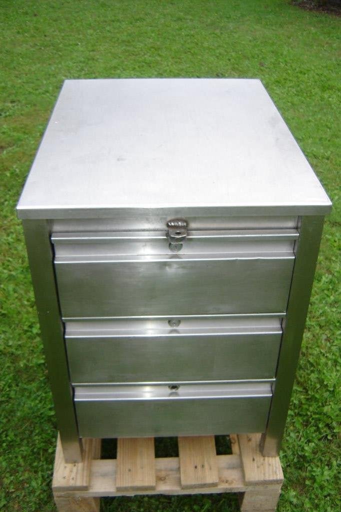 Dessete tout inox 3 tirroirs  50  L  x 68 P x 66  H, Articles professionnels, Horeca | Équipement de cuisine, Enlèvement