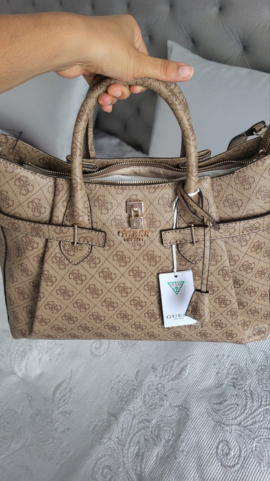 Nieuwe Guess-tas, Handtassen en Accessoires, Ophalen of Verzenden, Nieuw, Beige, Handtas