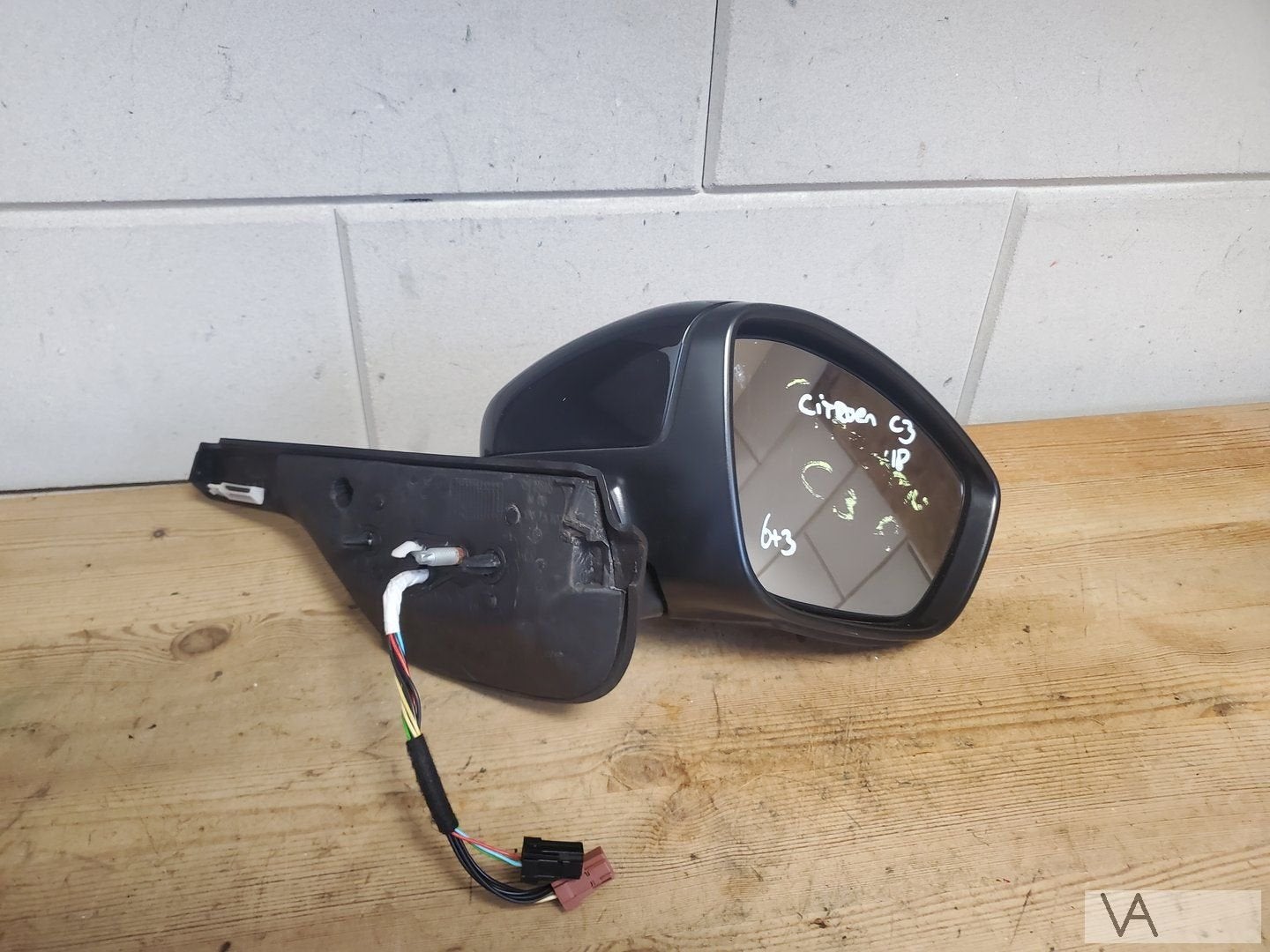 Citroen C3 2017 - 2024 spiegel rechts zwart 9 draden €100, Gebruikt, -, Ophalen of Verzenden, -